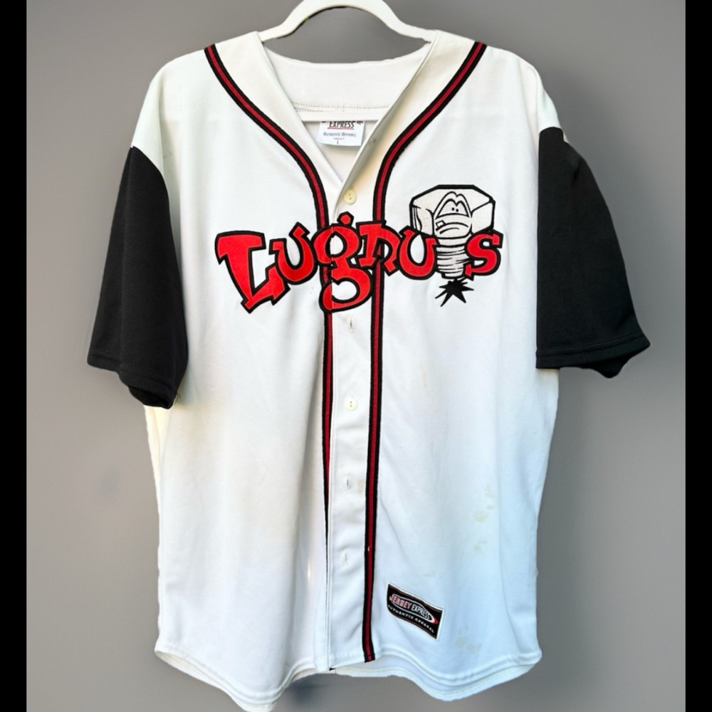 Lansing Lugnuts styIe MiLB Sewn jersey L